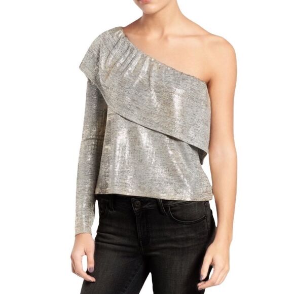 TROUVÉ Nordstrom One Shoulder Top! - Picture 1 of 7